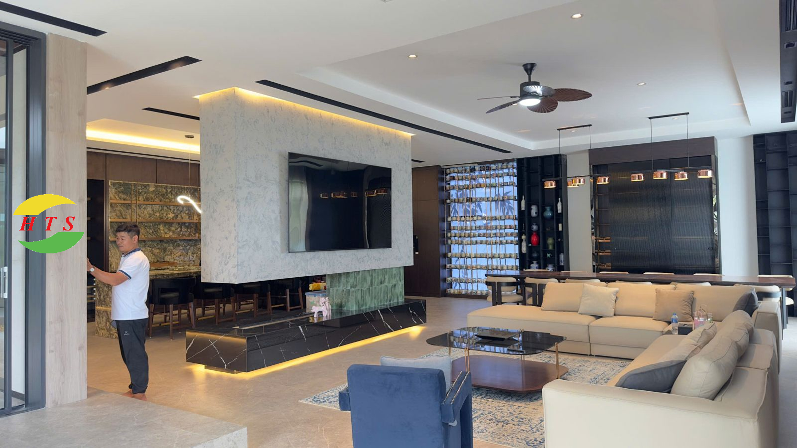 công trình tranh đá thực tế